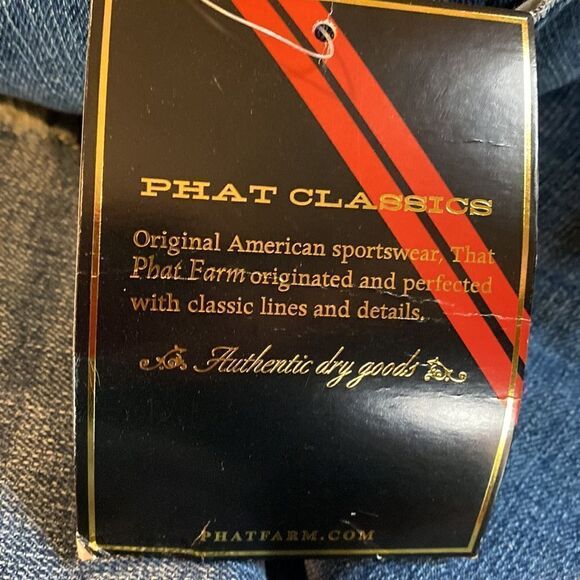 Phat Farm Classics Men’s Jeans Distressed NWT Size 44x34 - Picture 6 of 10